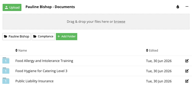 Cloud document storage with per person privacy