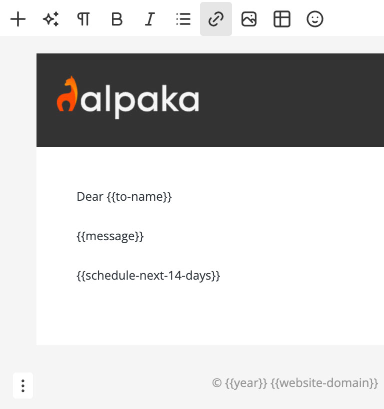 Email templates with variable content